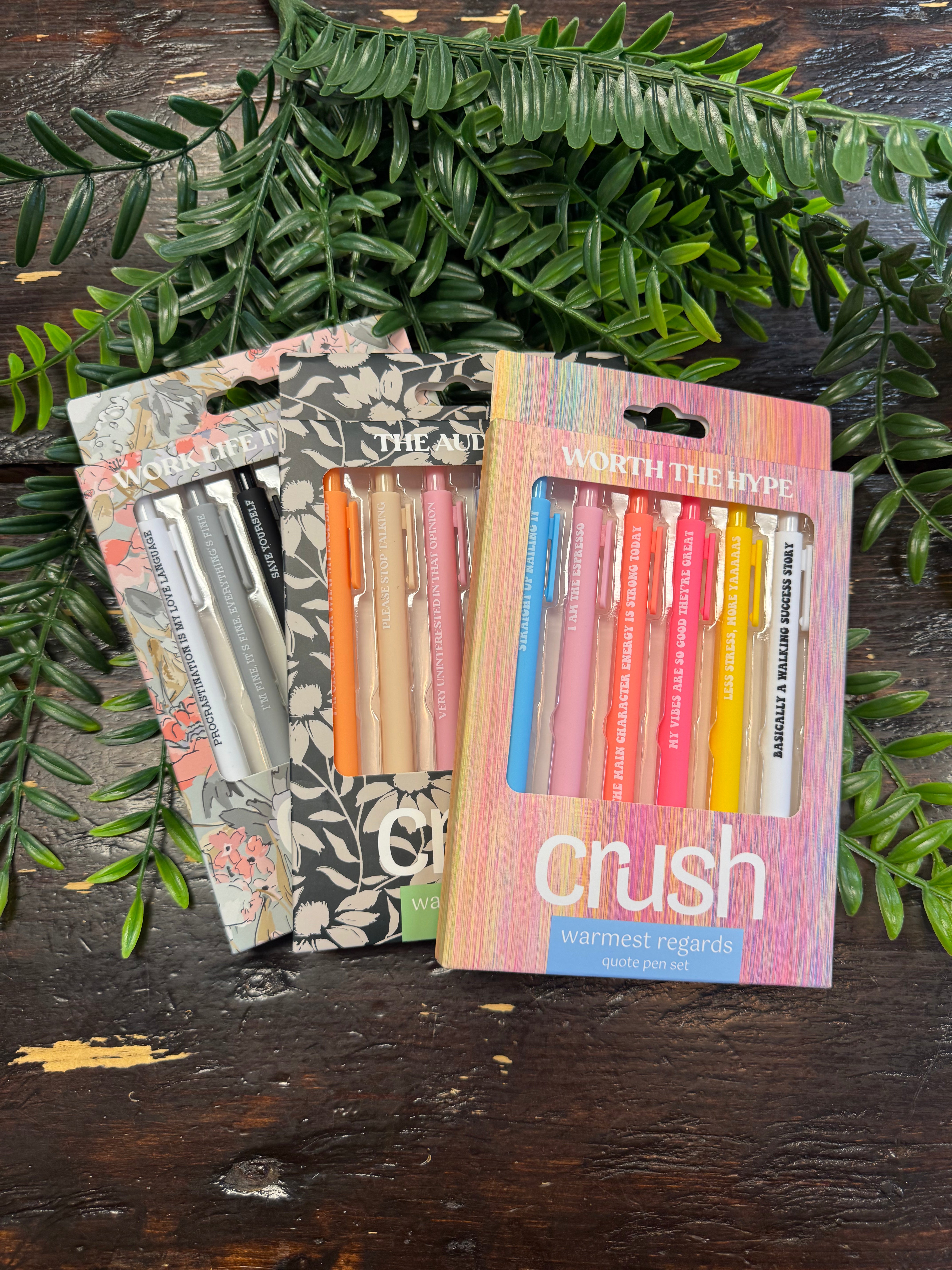 Warmest Regards Quote Pen Set-note pads-dm-The Silo Boutique, Women's Fashion Boutique Located in Warren and Grand Forks North Dakota