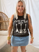 Let the Good Times To Roll Tank Top-Final Sale-Tank Tops-heart and luv-The Silo Boutique, Women's Fashion Boutique Located in Warren and Grand Forks North Dakota