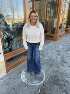 Sweet Rhinestone Sweater-Sweaters-hem and thread-The Silo Boutique, Women's Fashion Boutique Located in Warren and Grand Forks North Dakota