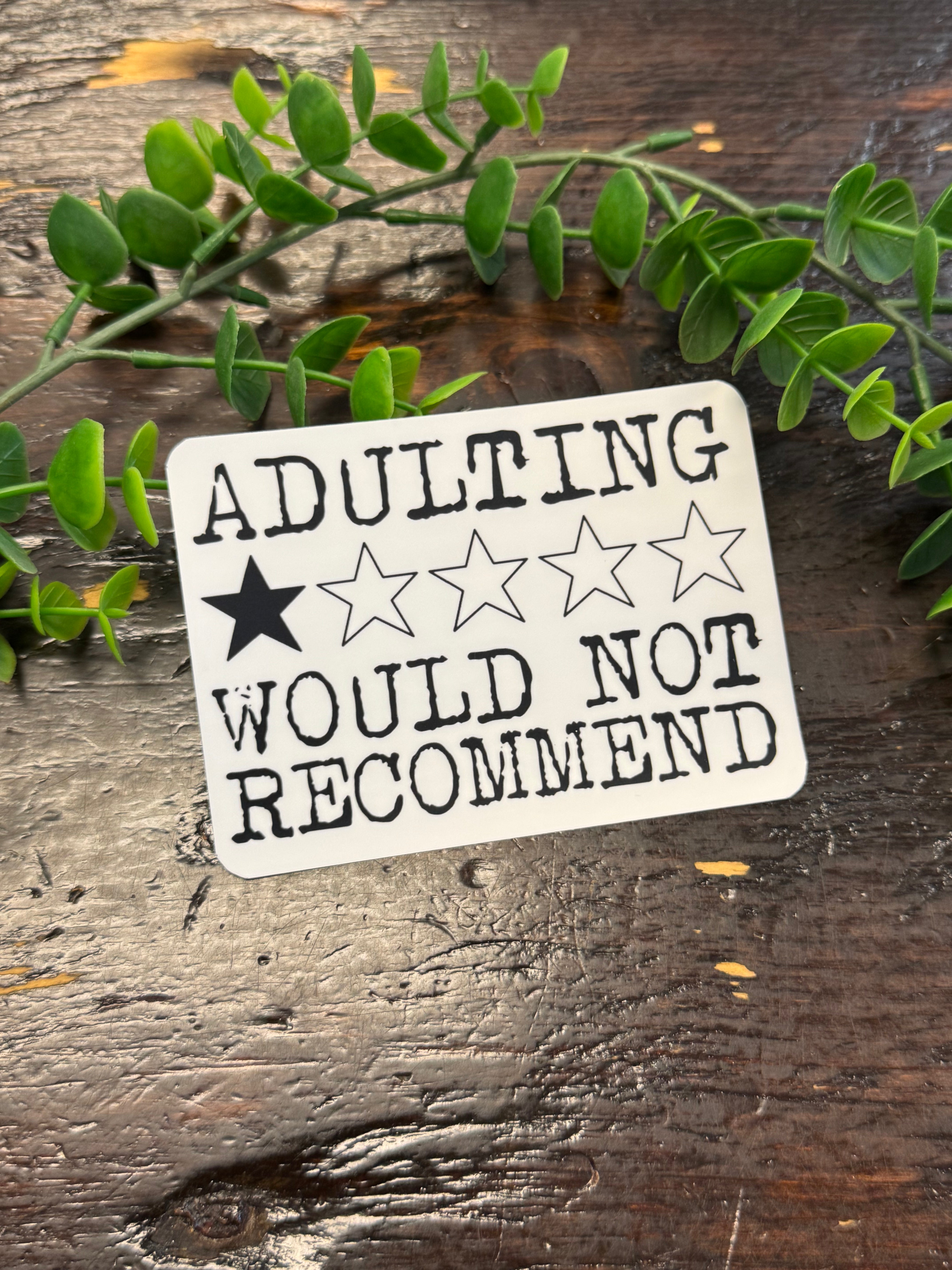 Adulting Star Sticker-Stickers-faire-The Silo Boutique, Women's Fashion Boutique Located in Warren and Grand Forks North Dakota