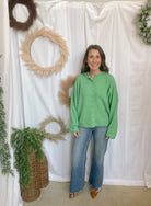 Melanie Button Down Cardigan-Kelly Green-Cardigans-merci-The Silo Boutique, Women's Fashion Boutique Located in Warren and Grand Forks North Dakota