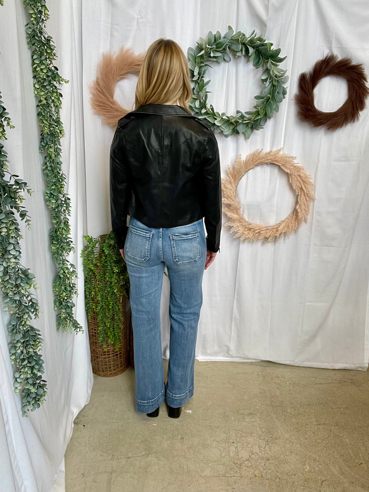 Skies Distressed Moto Jacket-Black-Coats & Jackets-skies are blue-The Silo Boutique, Women's Fashion Boutique Located in Warren and Grand Forks North Dakota