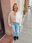 Taupe Timeless Top-Final Sale Online Only-Long Sleeve Tops-promesa-The Silo Boutique, Women's Fashion Boutique Located in Warren and Grand Forks North Dakota