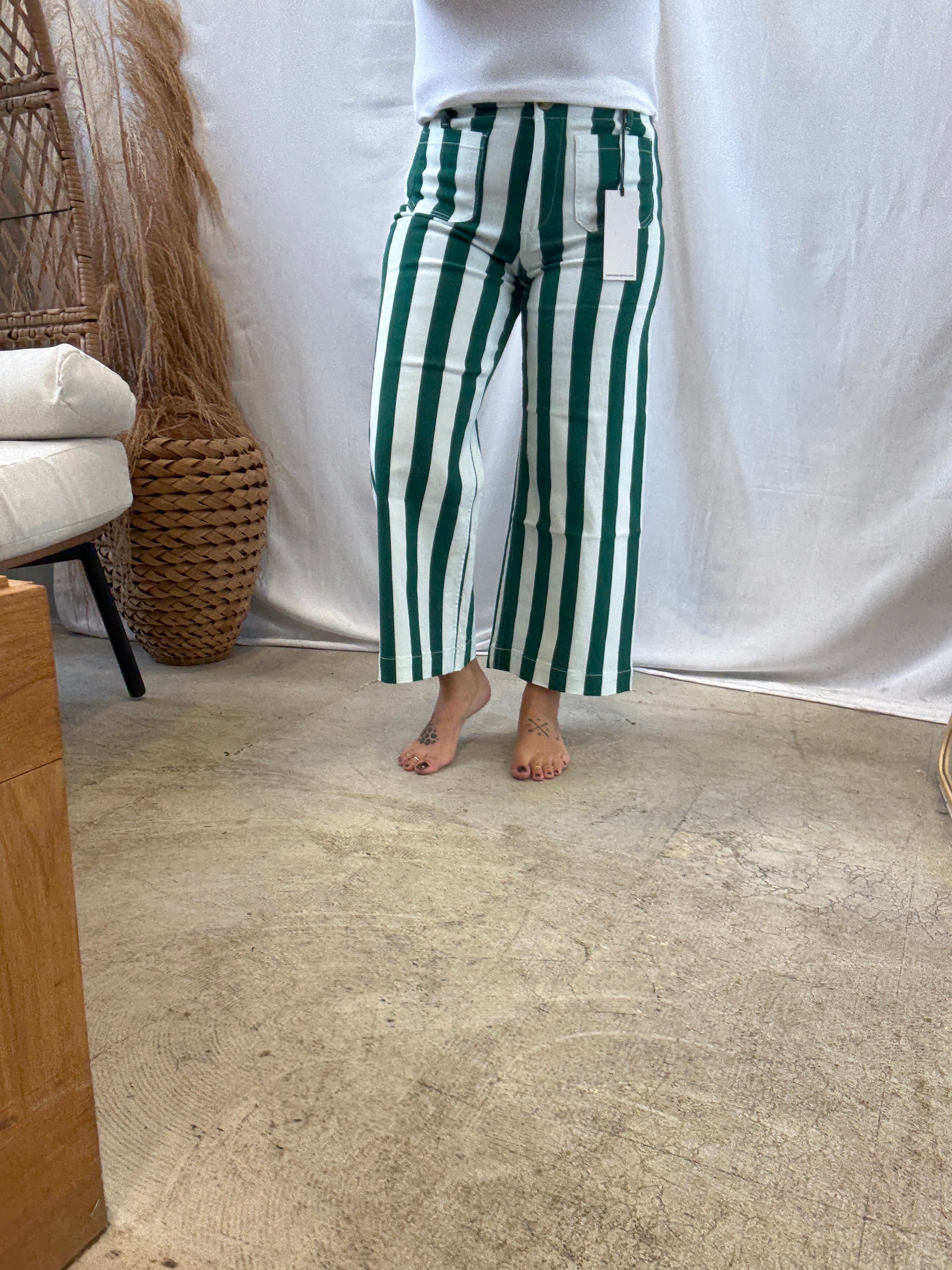 Mica Tropical Rain Forest Jeans-Final Sale-Jeans-mica-The Silo Boutique, Women's Fashion Boutique Located in Warren and Grand Forks North Dakota