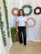 Mica Dune Trouser Hem Jean-Black-Jeans-mica-The Silo Boutique, Women's Fashion Boutique Located in Warren and Grand Forks North Dakota