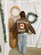 Mocha Mouse Rodeo Jacket(No Discount Apply)-Coats & Jackets-davi-The Silo Boutique, Women's Fashion Boutique Located in Warren and Grand Forks North Dakota