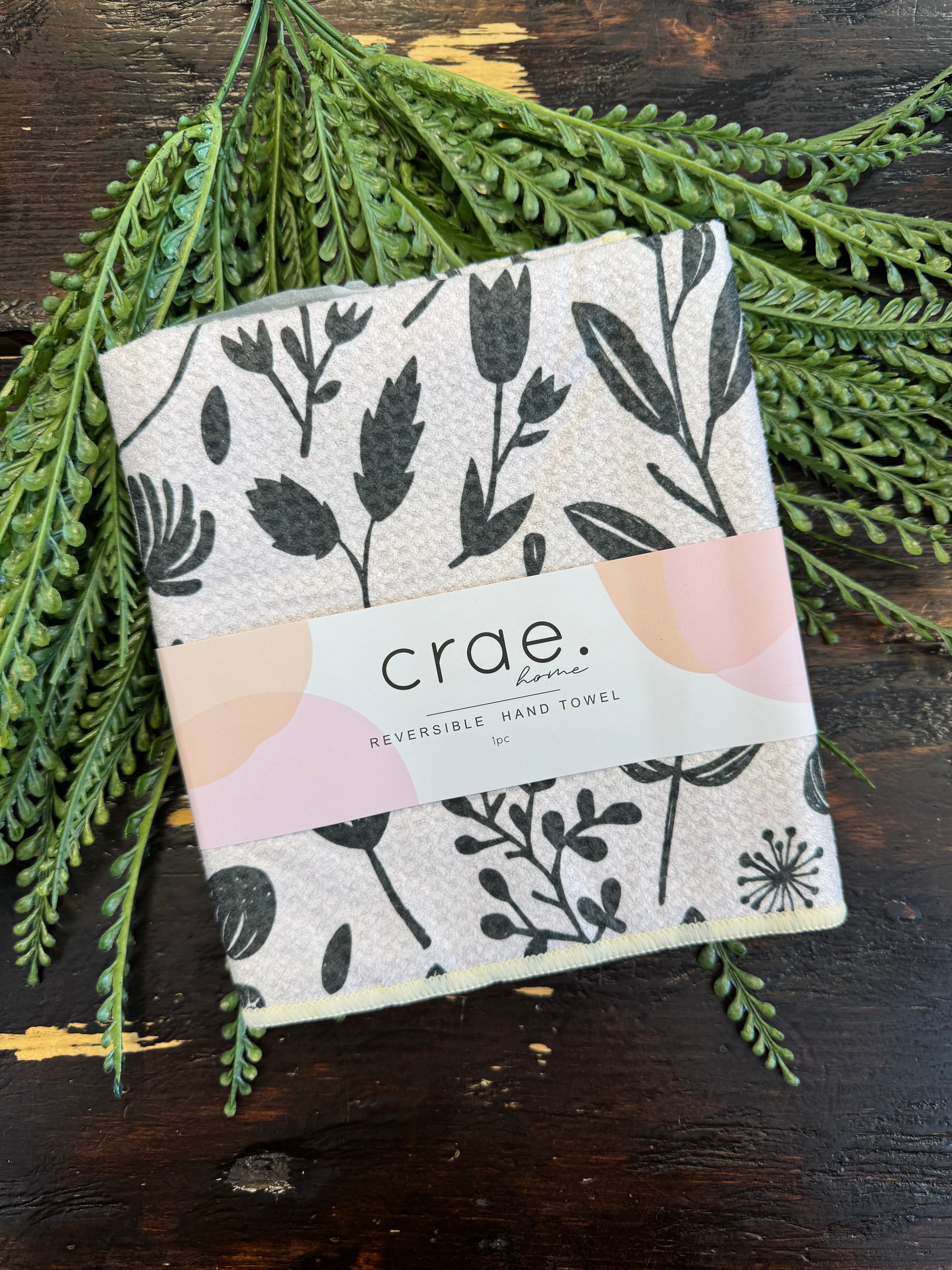 Crae Vintage Highway Hand Towel-Tea Towels-crae-The Silo Boutique, Women's Fashion Boutique Located in Warren and Grand Forks North Dakota