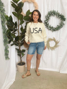 By Together USA Rope Sweater-Sweaters-by together-The Silo Boutique, Women's Fashion Boutique Located in Warren and Grand Forks North Dakota