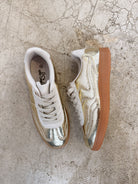 Gold Modern Sneakers-Final Sale-Sneakers-Forever Link-The Silo Boutique, Women's Fashion Boutique Located in Warren and Grand Forks North Dakota