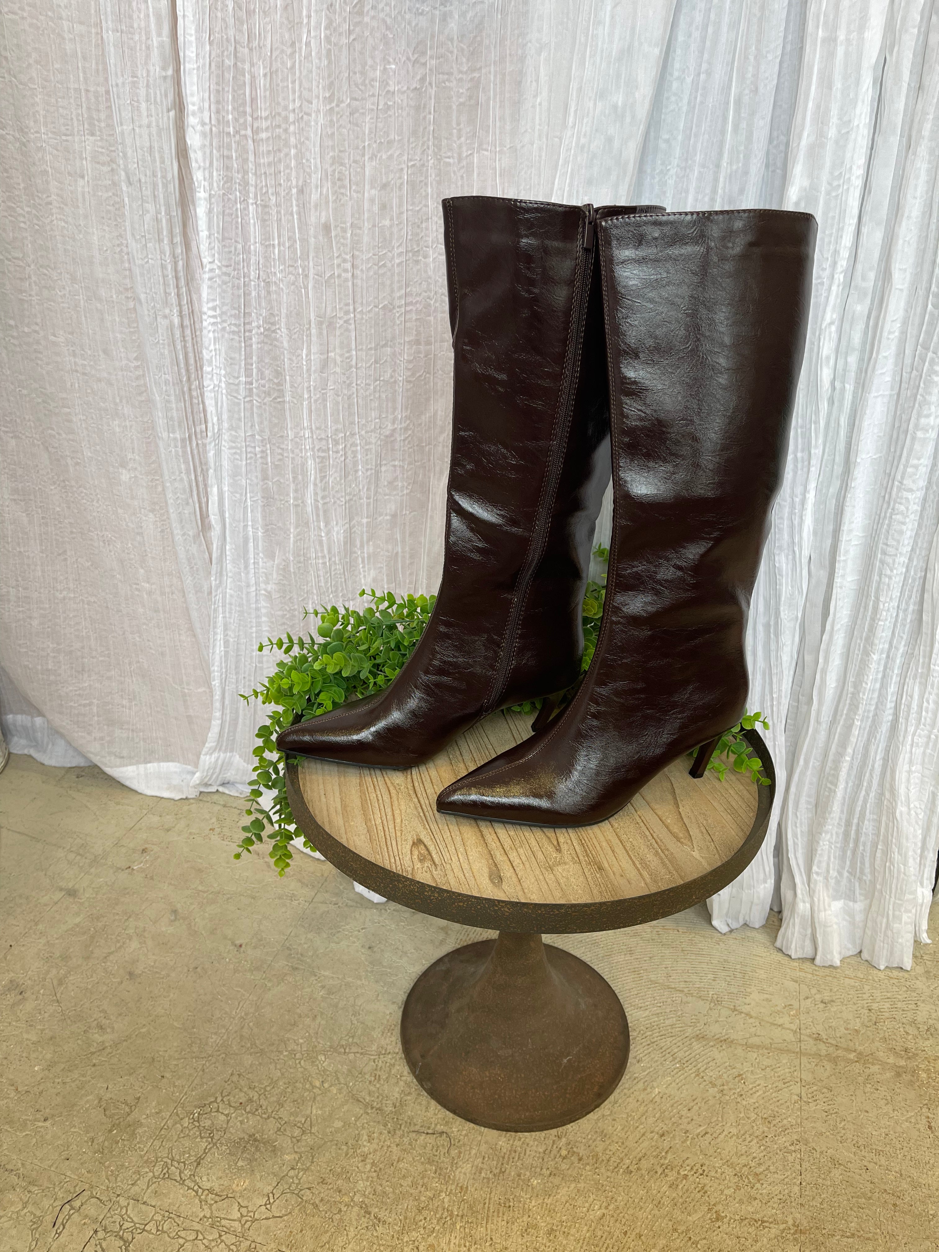 Rocky Tall Boot-Coffee-Final sale-Boots-Forever Link-The Silo Boutique, Women's Fashion Boutique Located in Warren and Grand Forks North Dakota