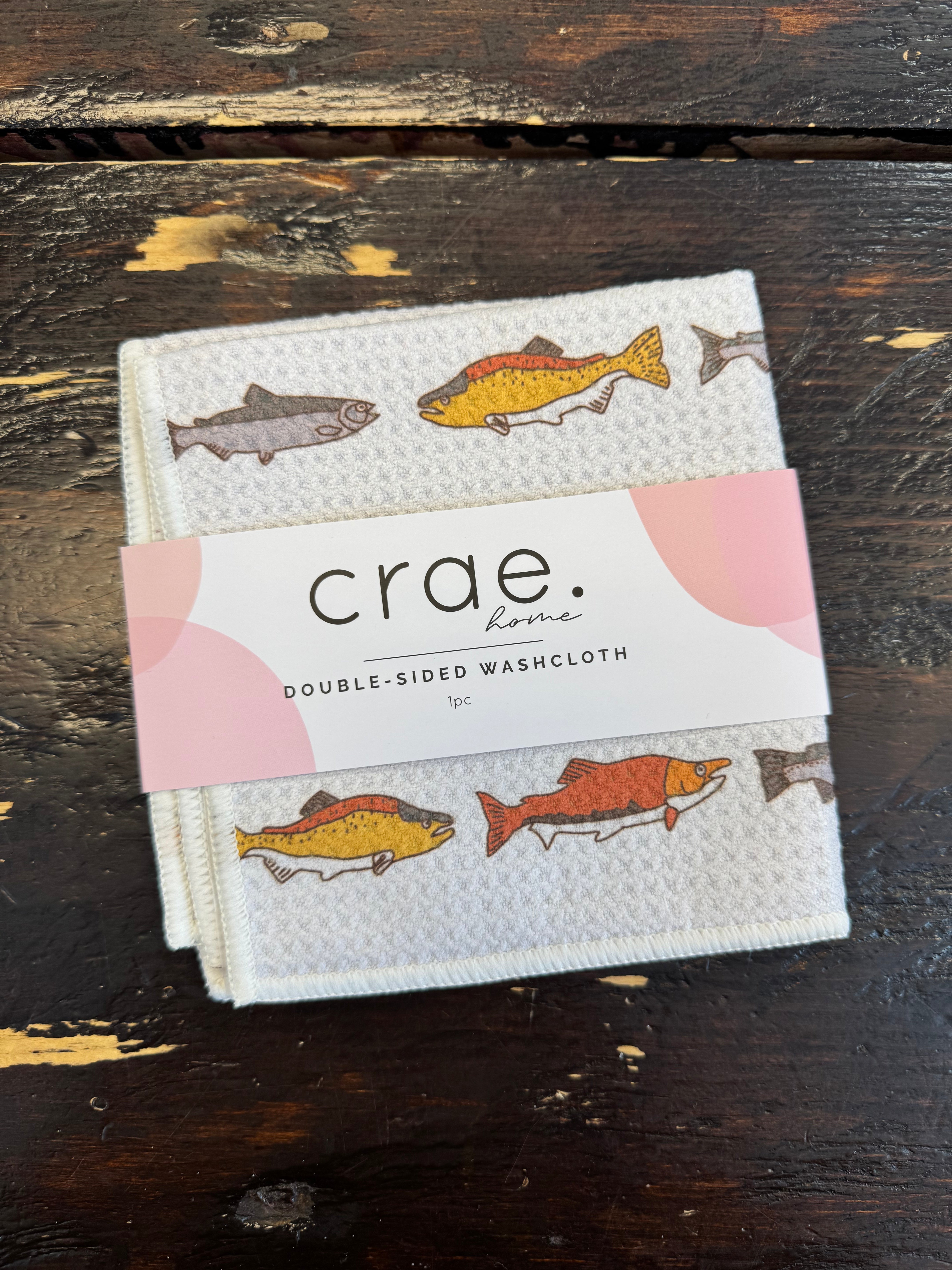 Crae Fishy Fish Washcloth-Tea Towels-crae-The Silo Boutique, Women's Fashion Boutique Located in Warren and Grand Forks North Dakota