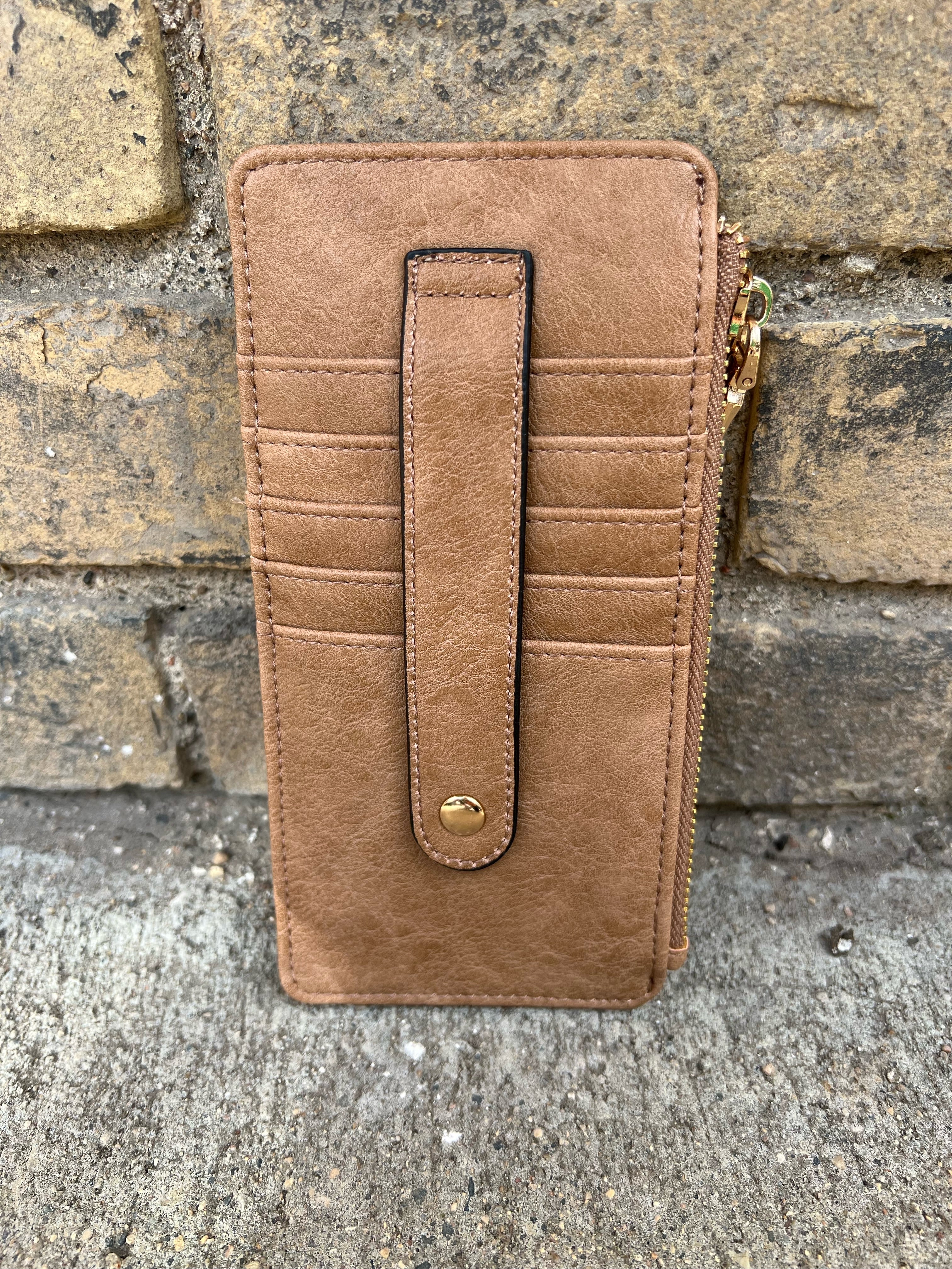 Jen and Co Saige Slim Card Holder-Wallets-Jen and Co-The Silo Boutique, Women's Fashion Boutique Located in Warren and Grand Forks North Dakota