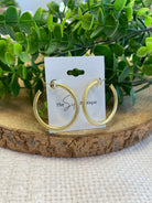 Vintage Gold Hoop Earrings-Earrings-Fame-The Silo Boutique, Women's Fashion Boutique Located in Warren and Grand Forks North Dakota