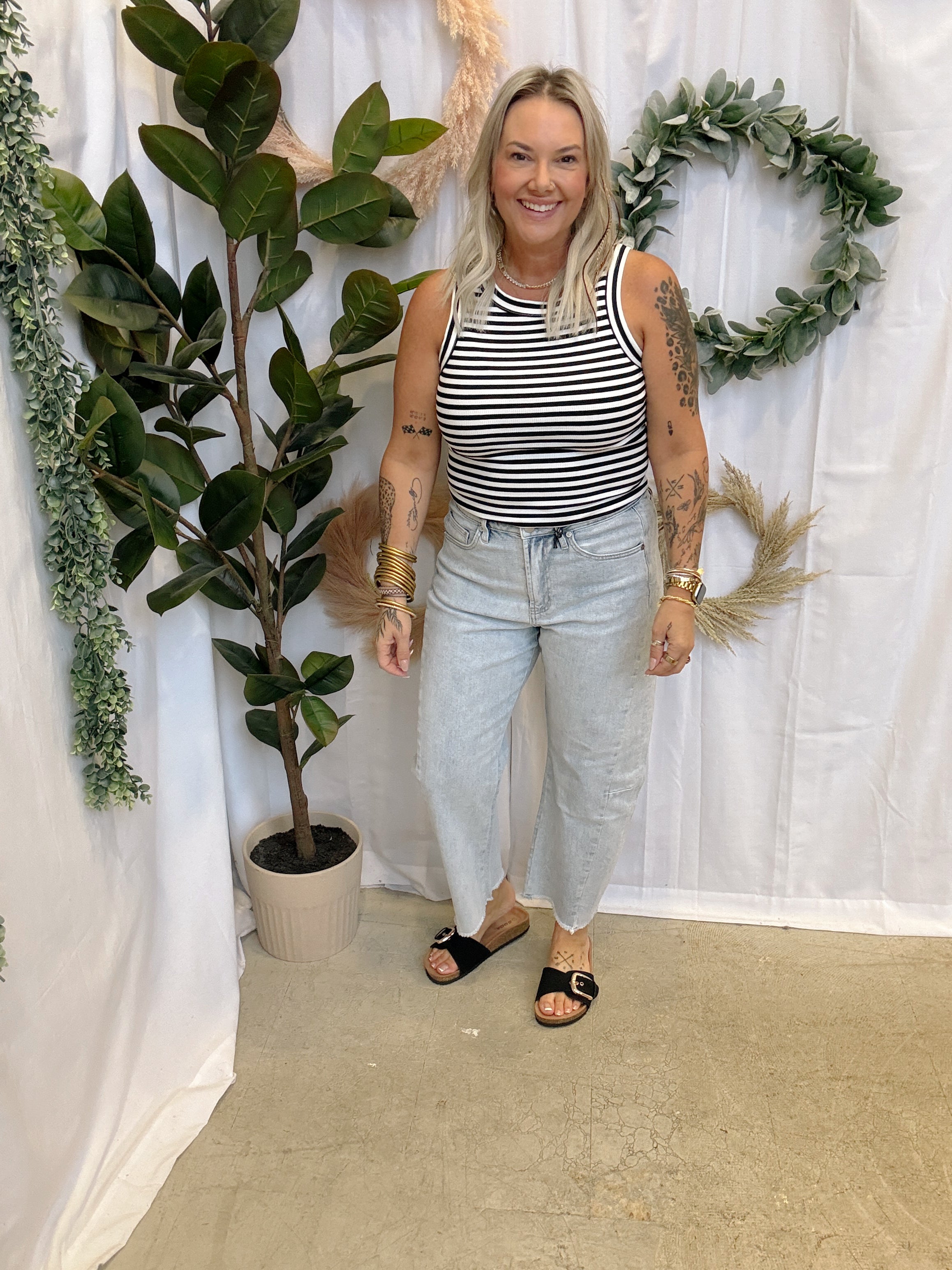 Mica Jeans Aid Blue-Jeans-mica-The Silo Boutique, Women's Fashion Boutique Located in Warren and Grand Forks North Dakota