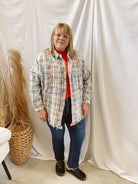 Washed Blue Oli Flannel-Final Sale-Long Sleeve Tops-oli-The Silo Boutique, Women's Fashion Boutique Located in Warren and Grand Forks North Dakota