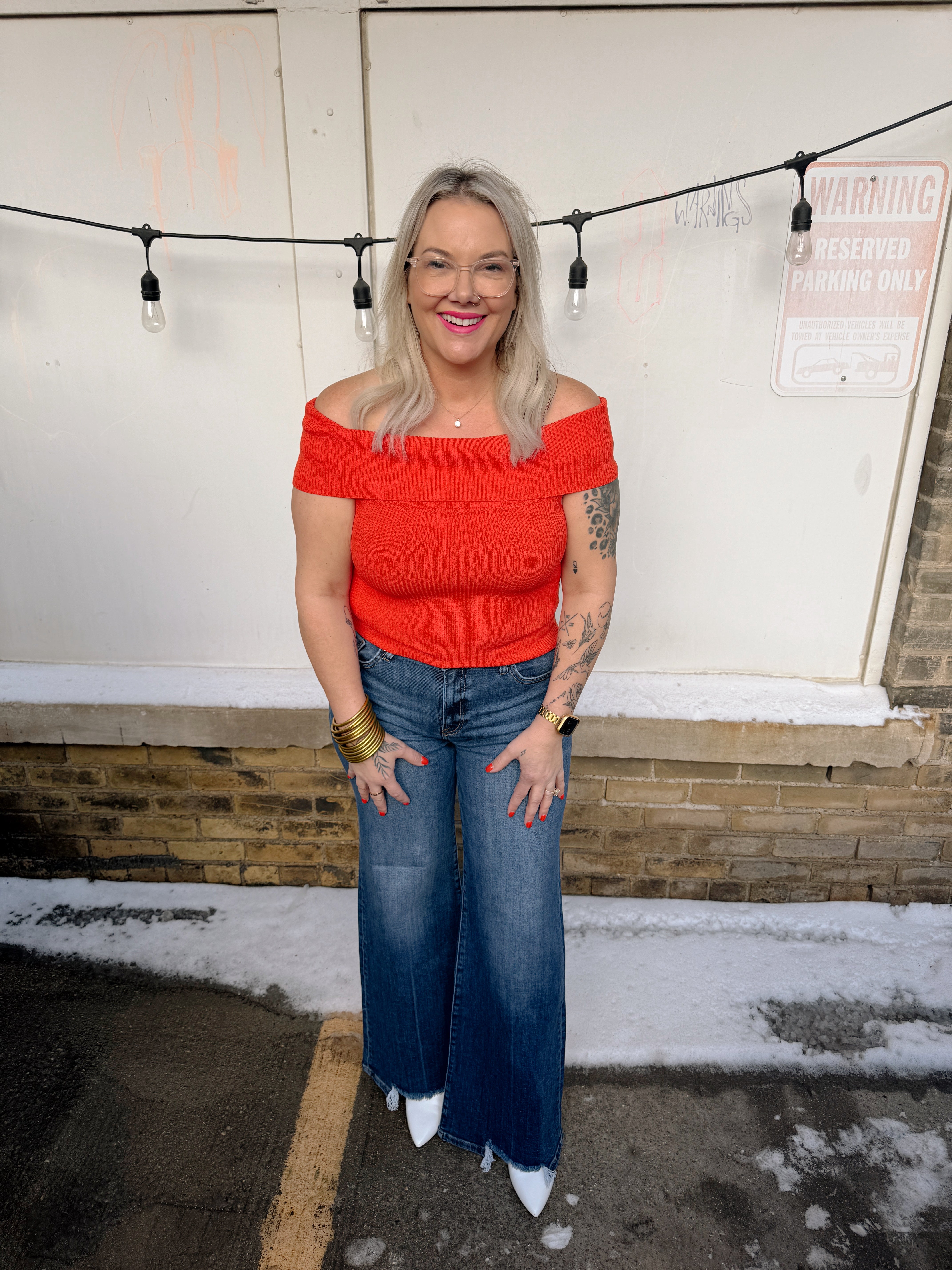 Off Shoulder Top-Tomato-Final Sale-Short Sleeve Tops-eesome-The Silo Boutique, Women's Fashion Boutique Located in Warren and Grand Forks North Dakota