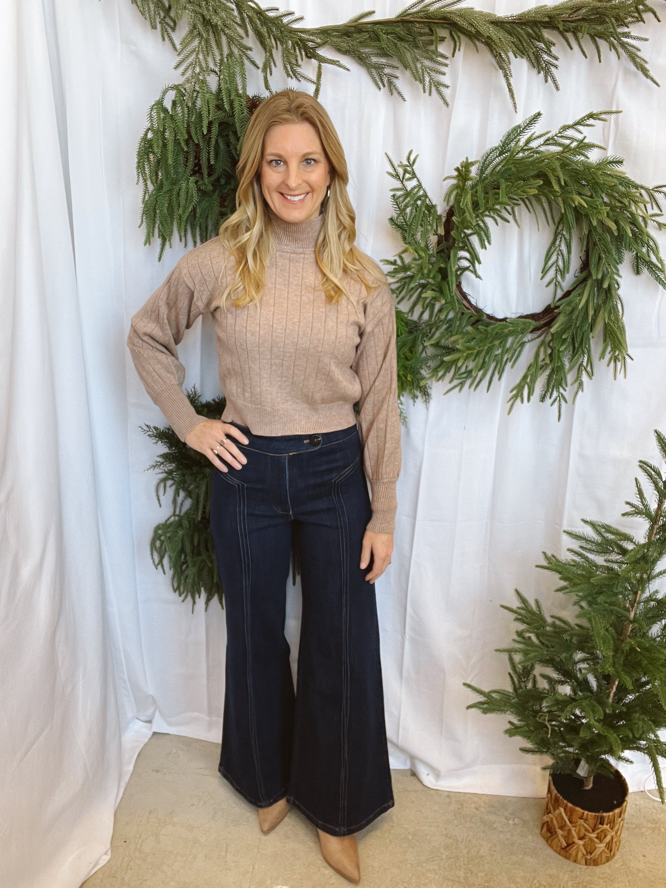 Fate Dark Denim Flare Jean-Jeans-fate-The Silo Boutique, Women's Fashion Boutique Located in Warren and Grand Forks North Dakota