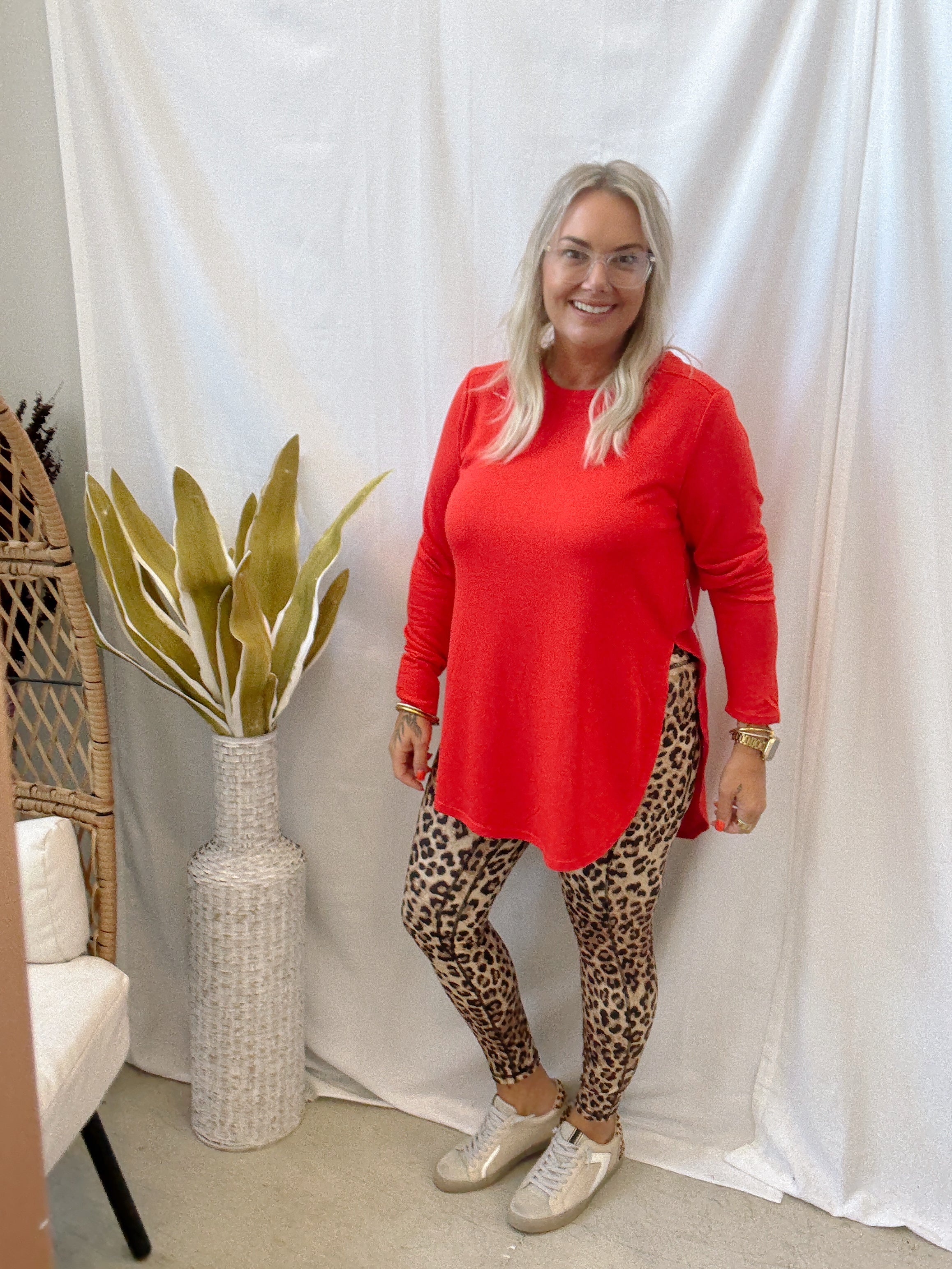 Rae Mode Animal Leopard Leggings-Leggings-rae mode-The Silo Boutique, Women's Fashion Boutique Located in Warren and Grand Forks North Dakota