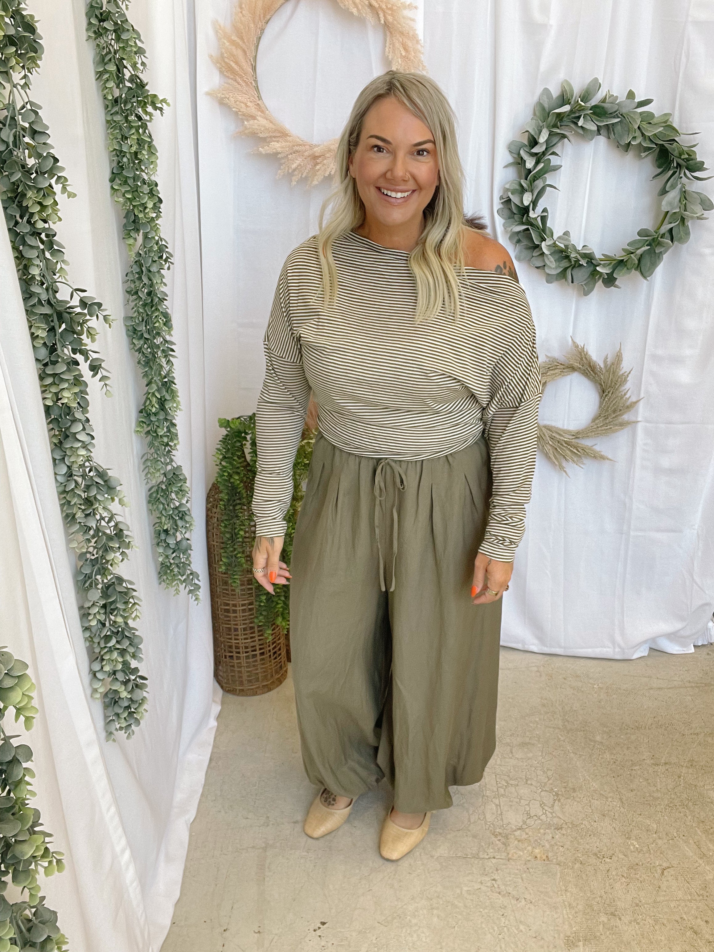 Curds Harem Pants-Pants-curds-The Silo Boutique, Women's Fashion Boutique Located in Warren and Grand Forks North Dakota