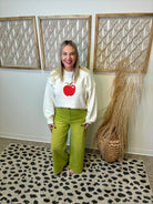 Enzyme Wash Pants-Pistachio-Pants-Easel-The Silo Boutique, Women's Fashion Boutique Located in Warren and Grand Forks North Dakota