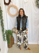 Carissa Cow Print Jeans-Jeans-hyfve-The Silo Boutique, Women's Fashion Boutique Located in Warren and Grand Forks North Dakota