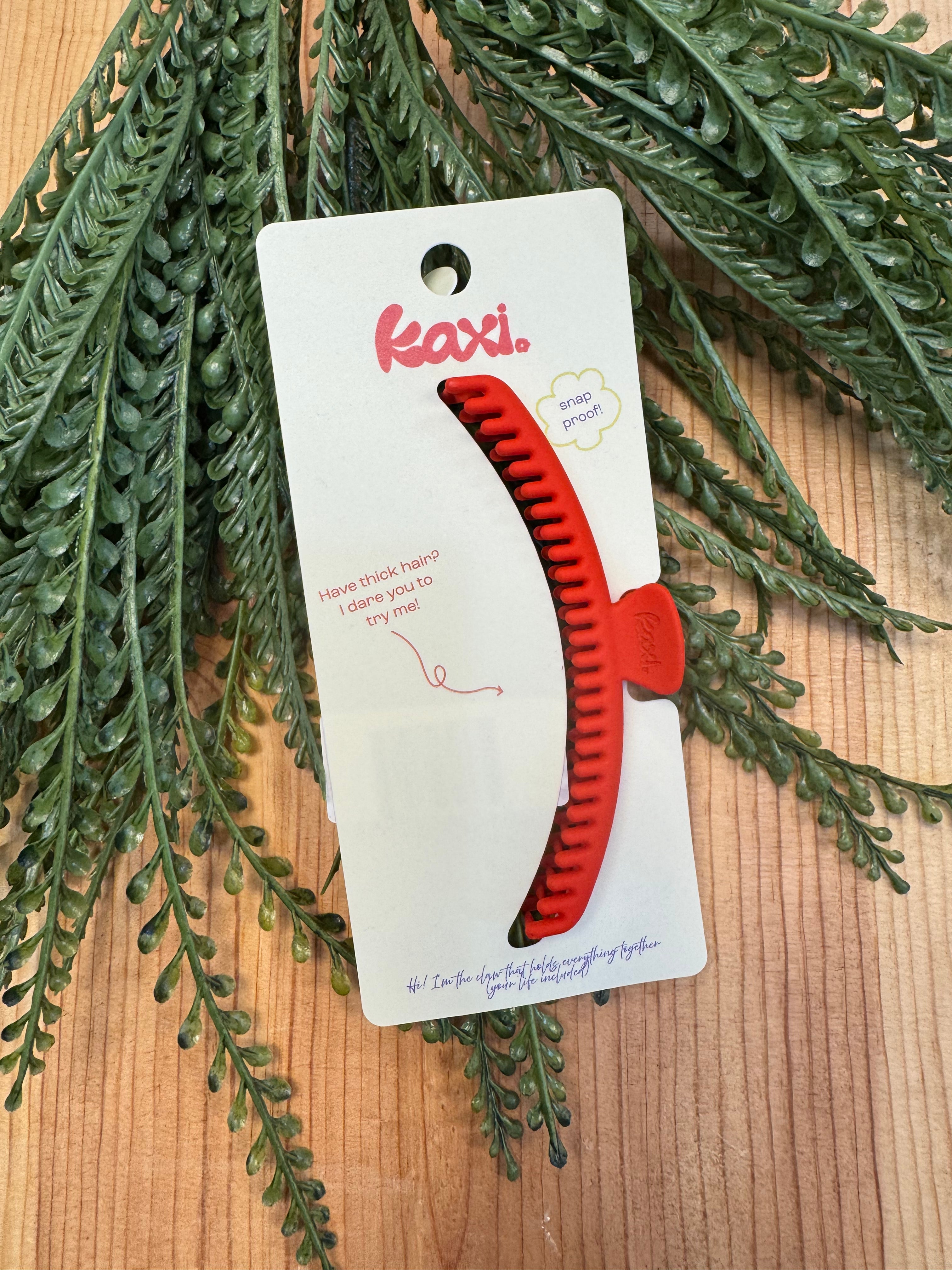 KAXI Hold Everything Claw Clip-Red-Hair Accessories-kaxi-The Silo Boutique, Women's Fashion Boutique Located in Warren and Grand Forks North Dakota