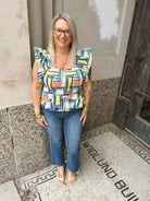 Bright and Fun Top-Final Sale Online Only-Tank Tops-entro-The Silo Boutique, Women's Fashion Boutique Located in Warren and Grand Forks North Dakota