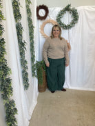 Vonnie Sweater-Mushroom-Long Sleeve Tops-be cool-The Silo Boutique, Women's Fashion Boutique Located in Warren and Grand Forks North Dakota