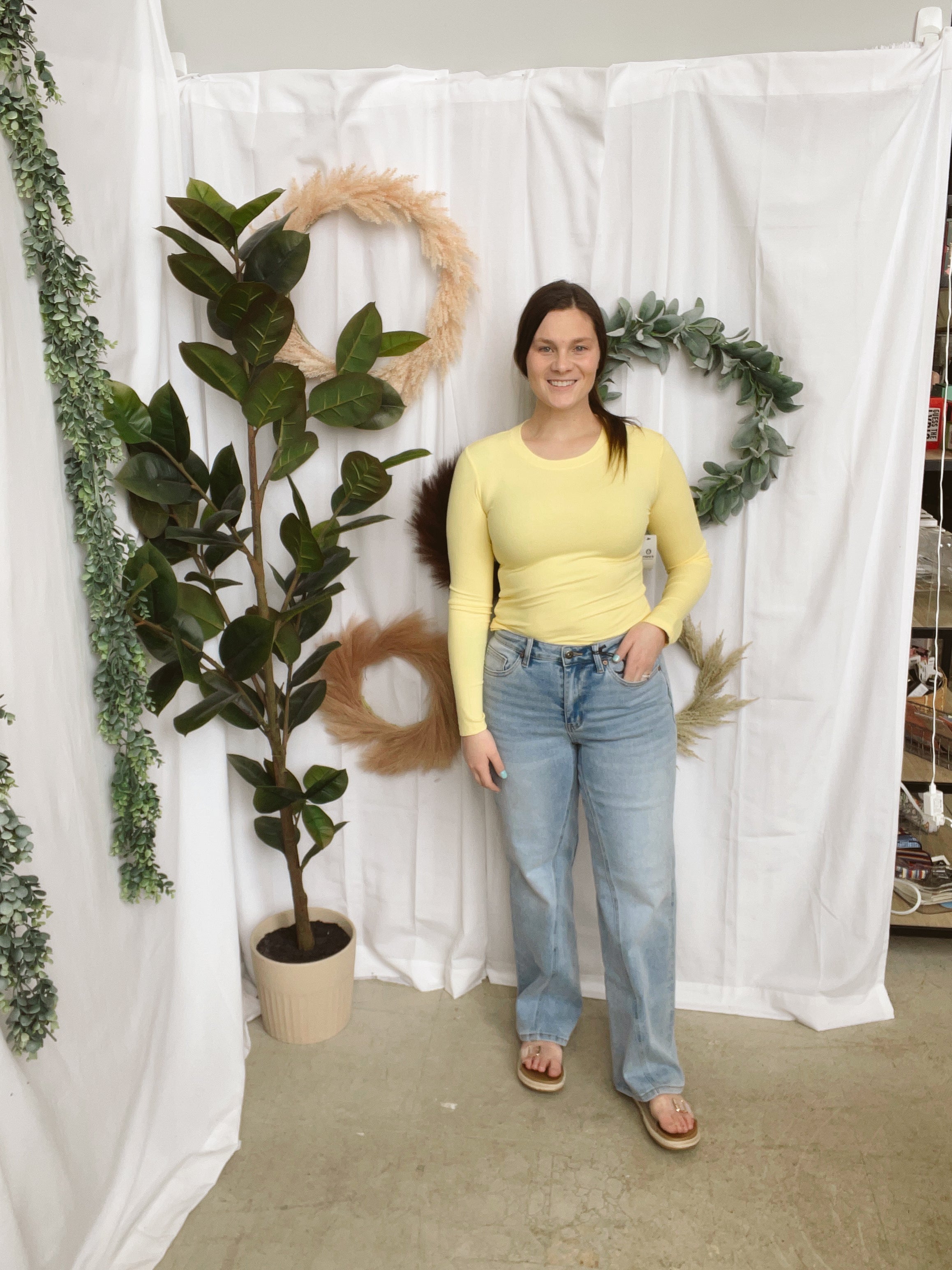 Mono B Essential Long Sleeve Top-Glow-Long Sleeve Tops-mono b-The Silo Boutique, Women's Fashion Boutique Located in Warren and Grand Forks North Dakota