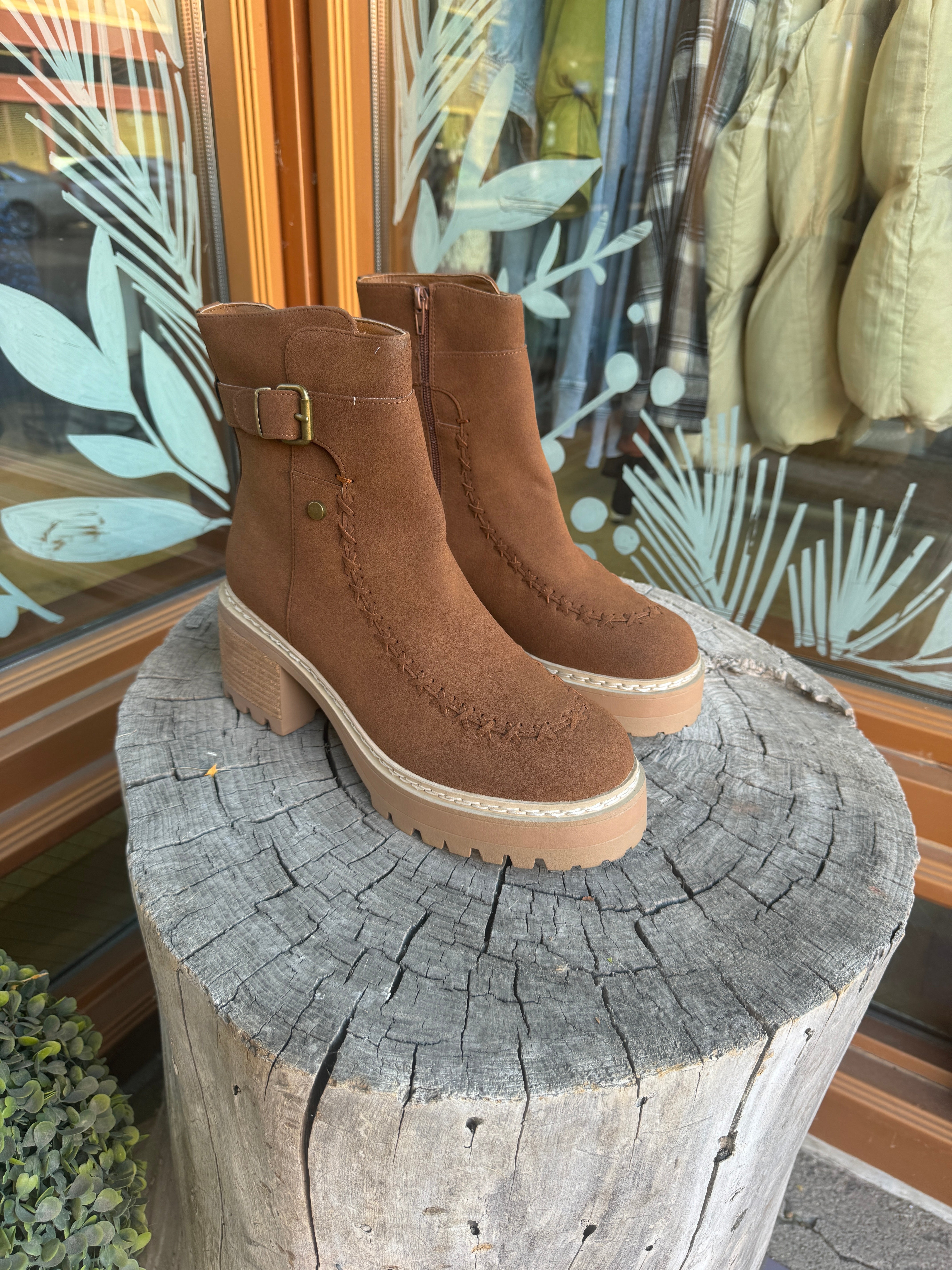 MIA Toula Boots-Cognac-Boots-MIA-The Silo Boutique, Women's Fashion Boutique Located in Warren and Grand Forks North Dakota