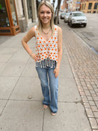 Flower Power Crochet Top-Final Sale Online Only-Tank Tops-en Creme-The Silo Boutique, Women's Fashion Boutique Located in Warren and Grand Forks North Dakota