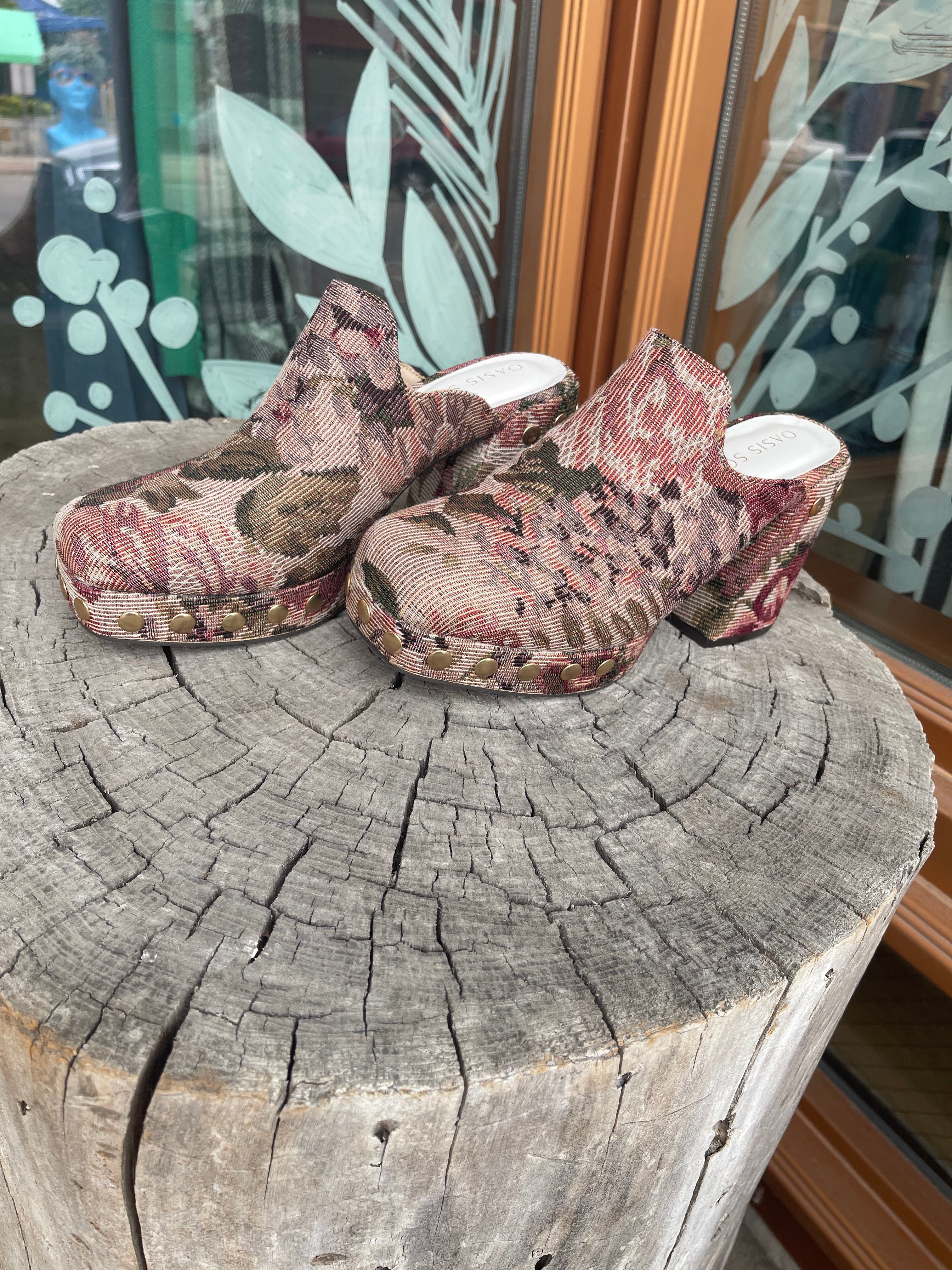 Oasis Society Sierra Tapestry Clog-Final Sale-Clogs-oasis society-The Silo Boutique, Women's Fashion Boutique Located in Warren and Grand Forks North Dakota