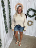 Risen Ripped Hem Shorts-Shorts-risen-The Silo Boutique, Women's Fashion Boutique Located in Warren and Grand Forks North Dakota