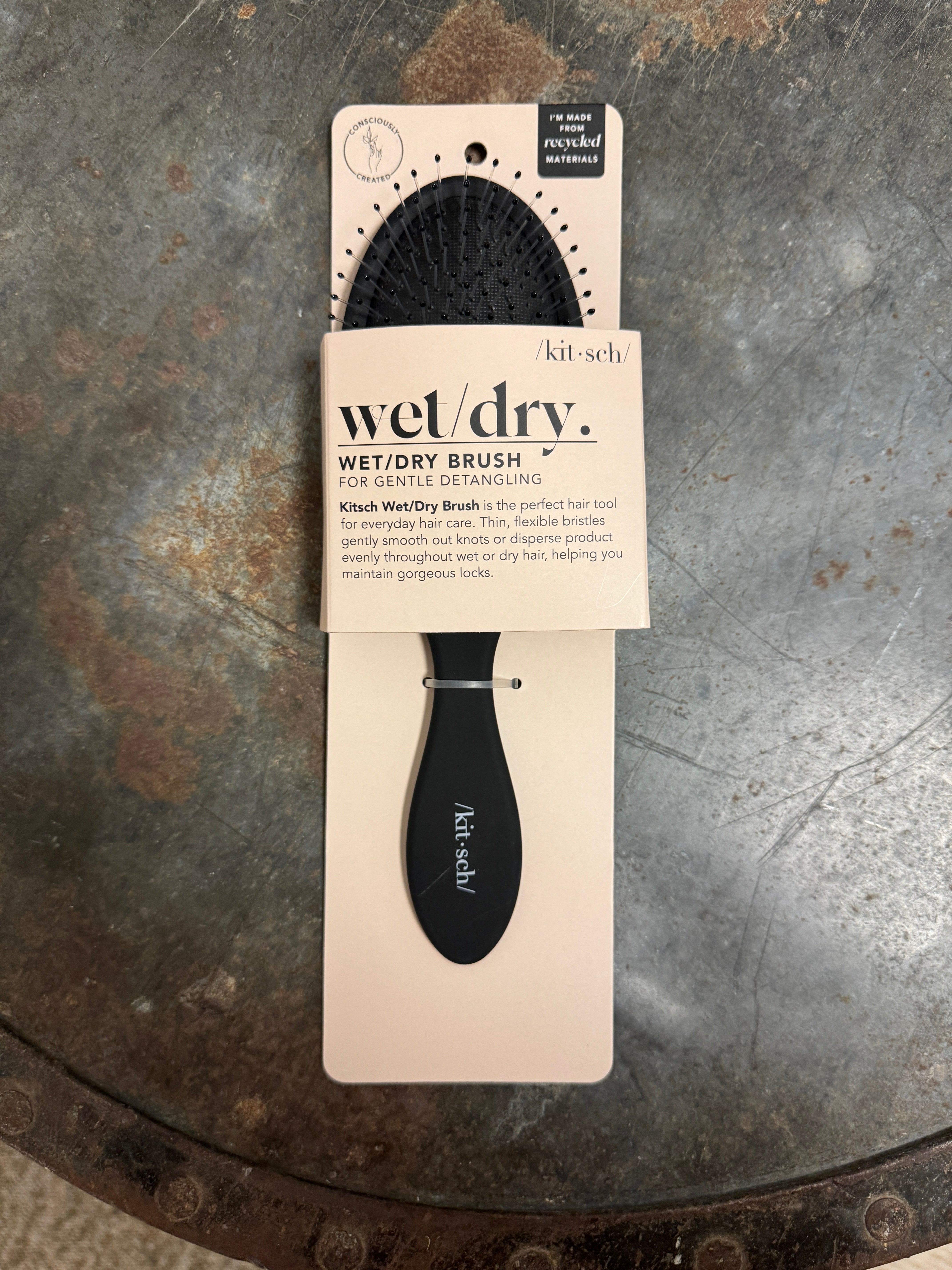 Kitsch Wed Dry Black Brush-Hair Accessories-kitsch-The Silo Boutique, Women's Fashion Boutique Located in Warren and Grand Forks North Dakota