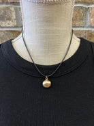 Ball Pendant Thread Necklace-Necklaces-Fame-The Silo Boutique, Women's Fashion Boutique Located in Warren and Grand Forks North Dakota