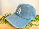 Denim LA Baseball Cap-Caps-iccco-The Silo Boutique, Women's Fashion Boutique Located in Warren and Grand Forks North Dakota