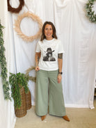 Feeling Free Flare Jeans-Olive-Jeans-hyfve-The Silo Boutique, Women's Fashion Boutique Located in Warren and Grand Forks North Dakota