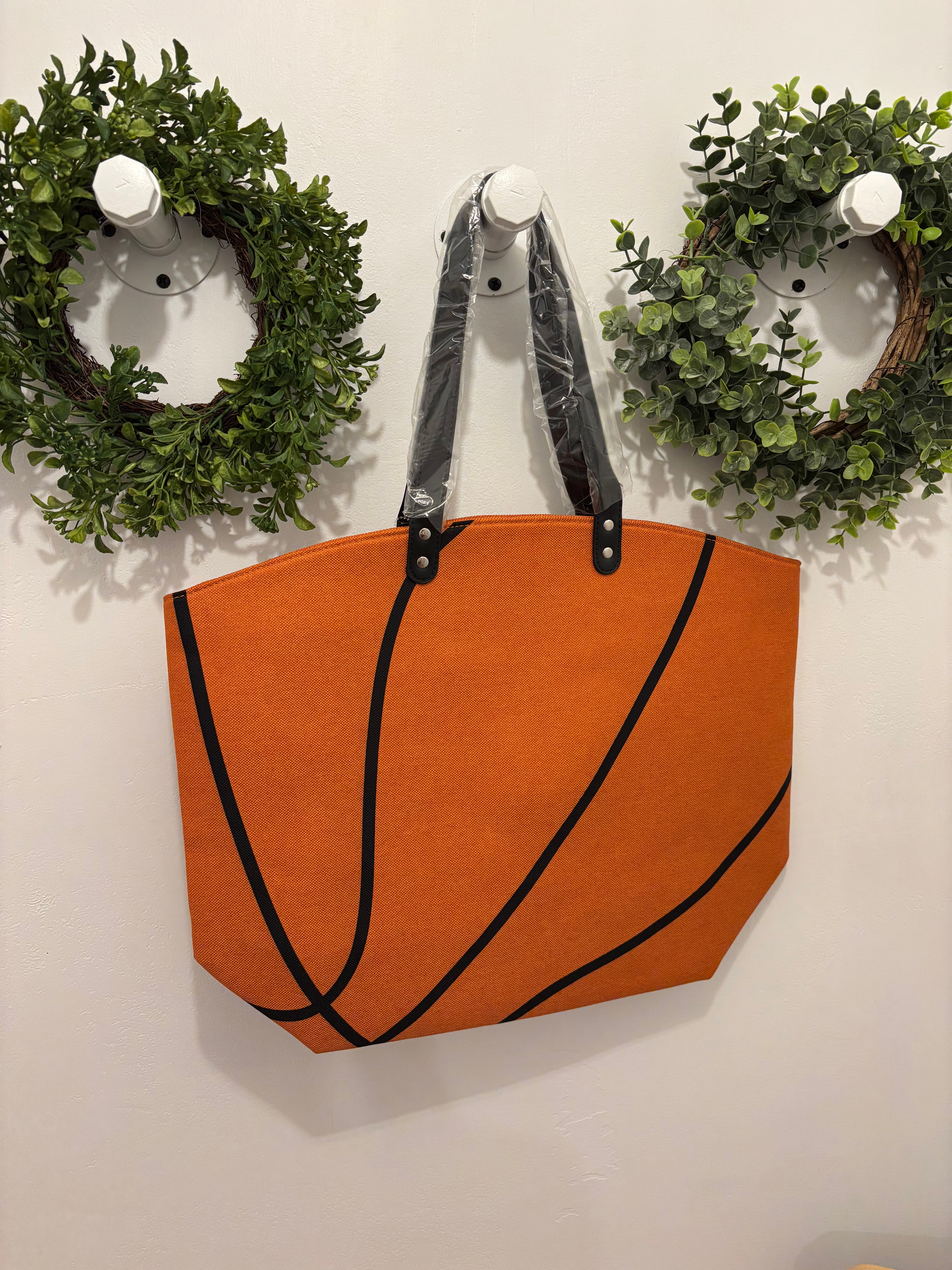 Basketball Tote Bag-Purses-Dallas Market-The Silo Boutique, Women's Fashion Boutique Located in Warren and Grand Forks North Dakota