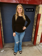 Long Sleeve Waffle Basic Top-The Silo Boutique-The Silo Boutique, Women's Fashion Boutique Located in Warren and Grand Forks North Dakota