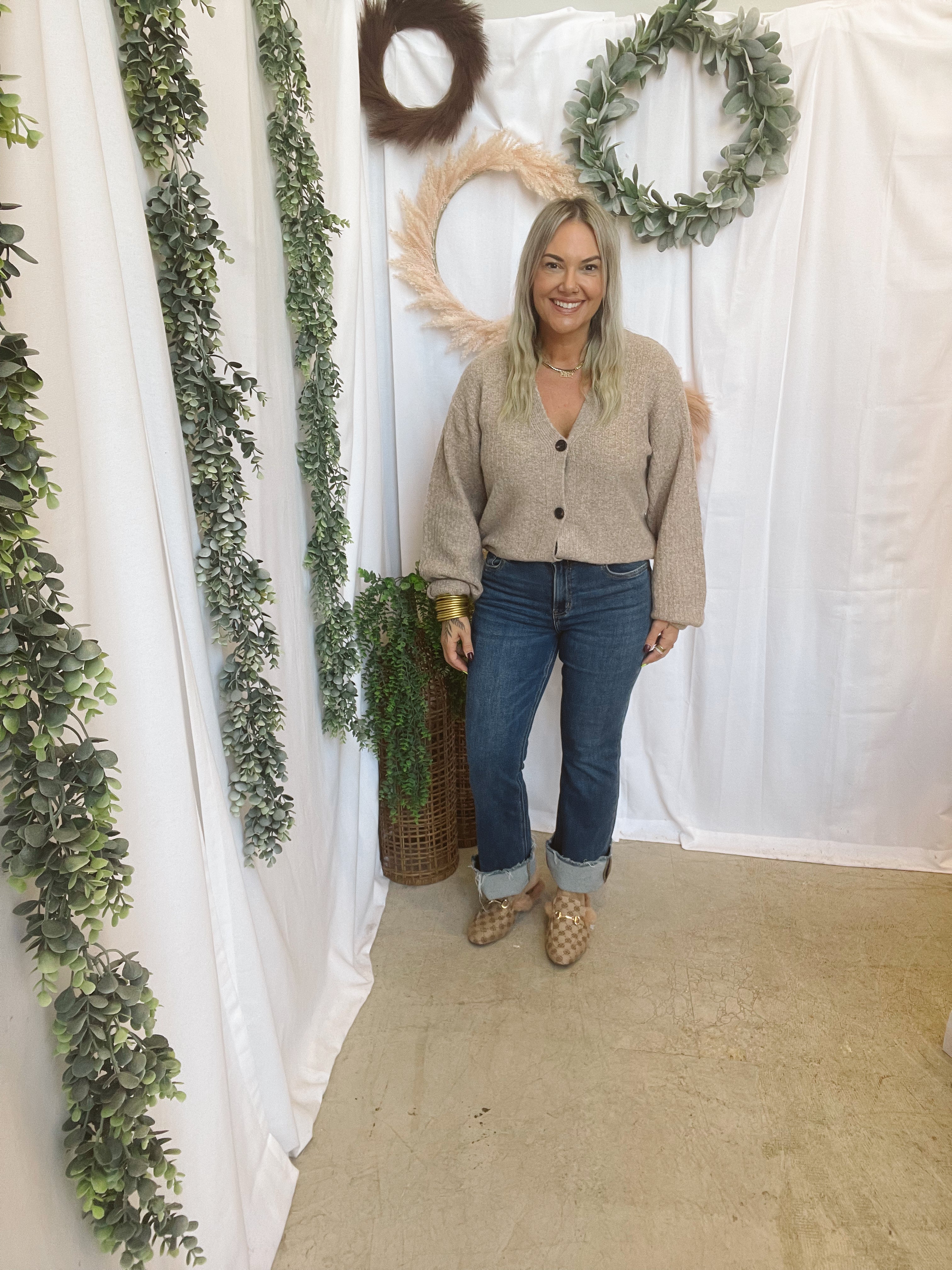 Isabel So Soft Cardigan-Taupe-Cardigans-hyfve-The Silo Boutique, Women's Fashion Boutique Located in Warren and Grand Forks North Dakota