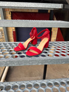 City Classified Red Cake Dress Sandal-Sandals-soda-The Silo Boutique, Women's Fashion Boutique Located in Warren and Grand Forks North Dakota