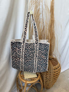 Quilted Bag-Velvet Leopard Print-Purses-faire-The Silo Boutique, Women's Fashion Boutique Located in Warren and Grand Forks North Dakota