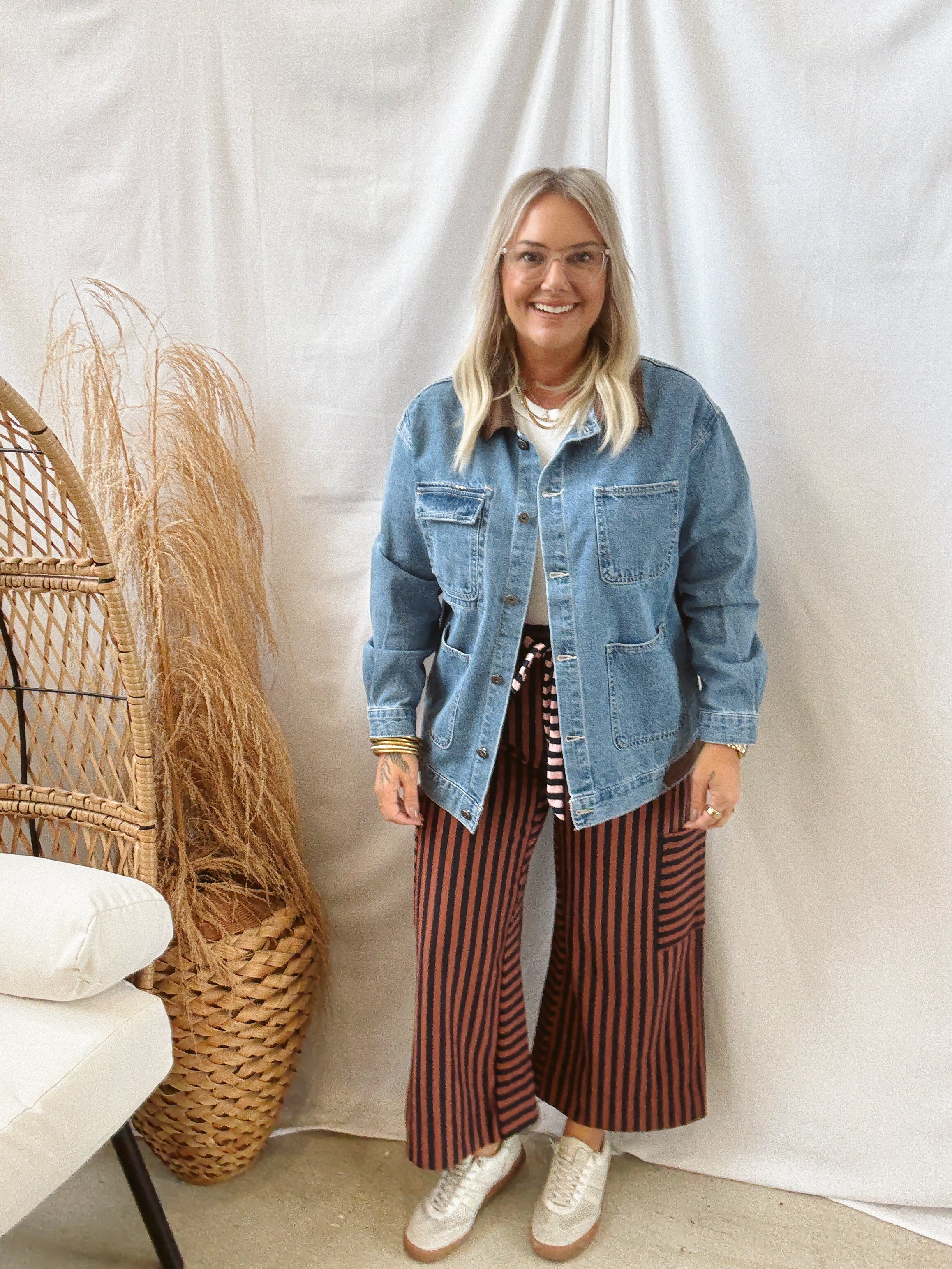 Denim Barn Jacket-Coats & Jackets-active basics-The Silo Boutique, Women's Fashion Boutique Located in Warren and Grand Forks North Dakota