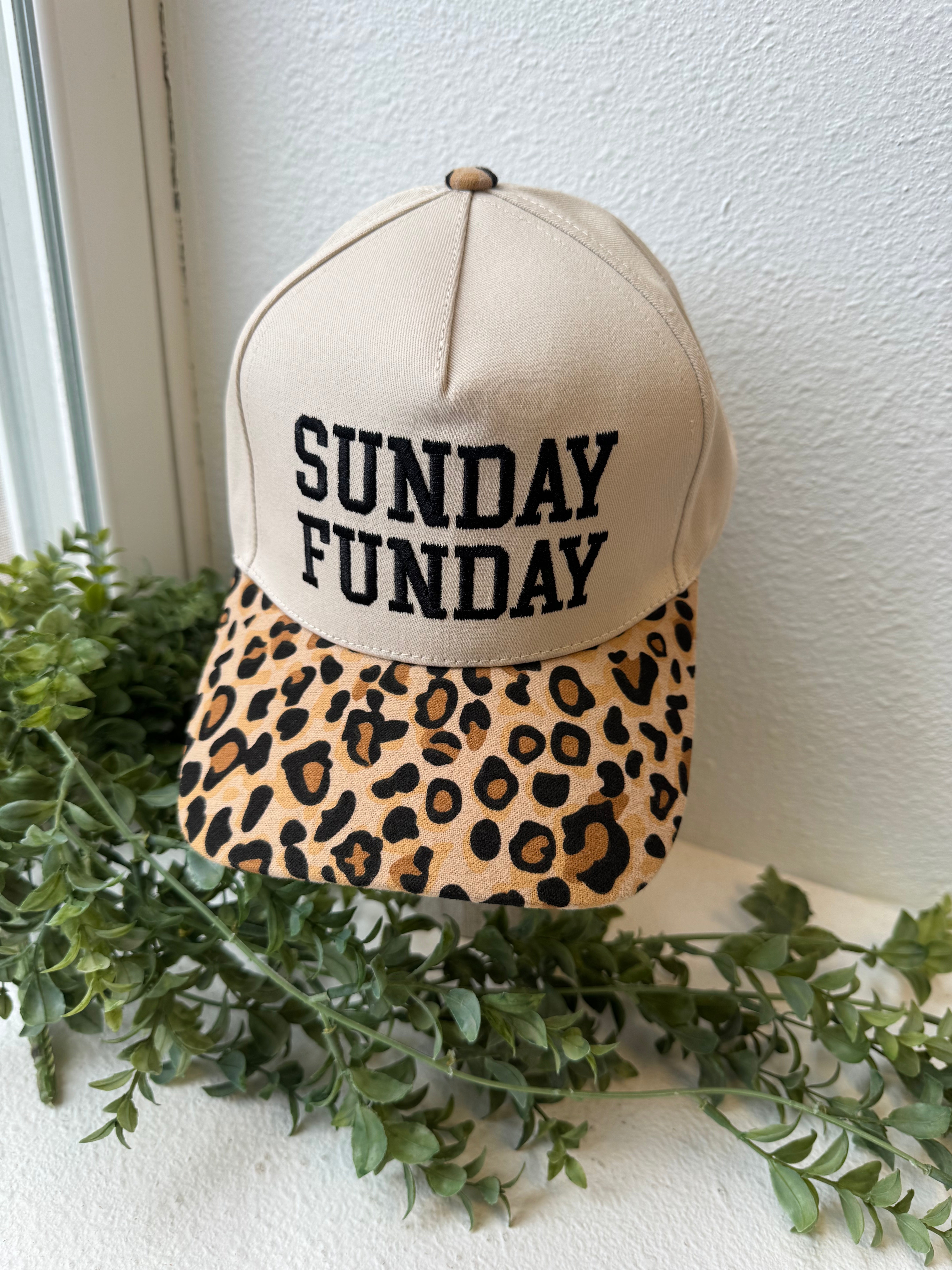 Zen Sunday Funday Hat-Leopard-Hats-Zenana-The Silo Boutique, Women's Fashion Boutique Located in Warren and Grand Forks North Dakota