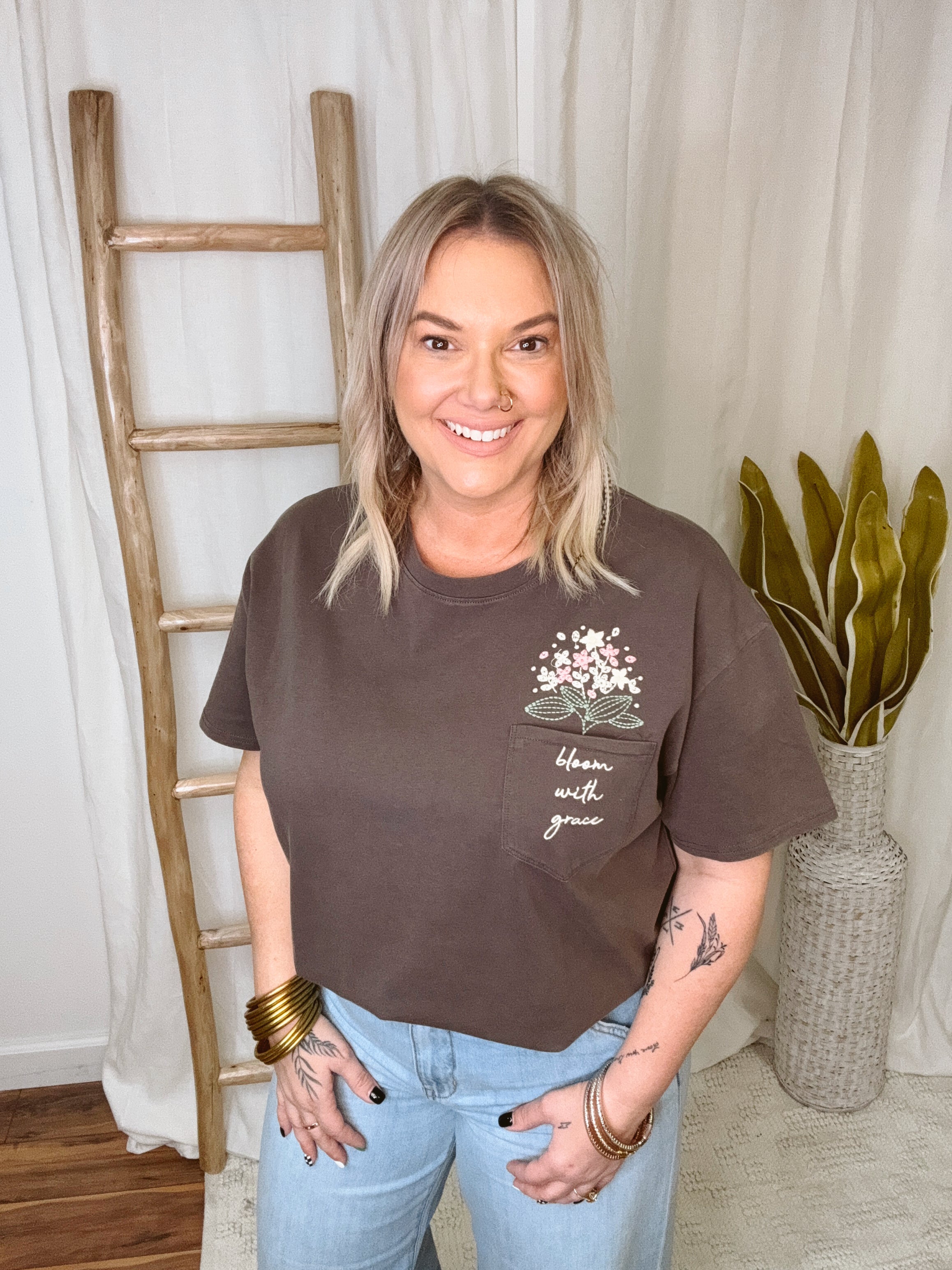 Bloom With Grace Tee-Final Sale Online Only-Graphic Tees-gilli-The Silo Boutique, Women's Fashion Boutique Located in Warren and Grand Forks North Dakota