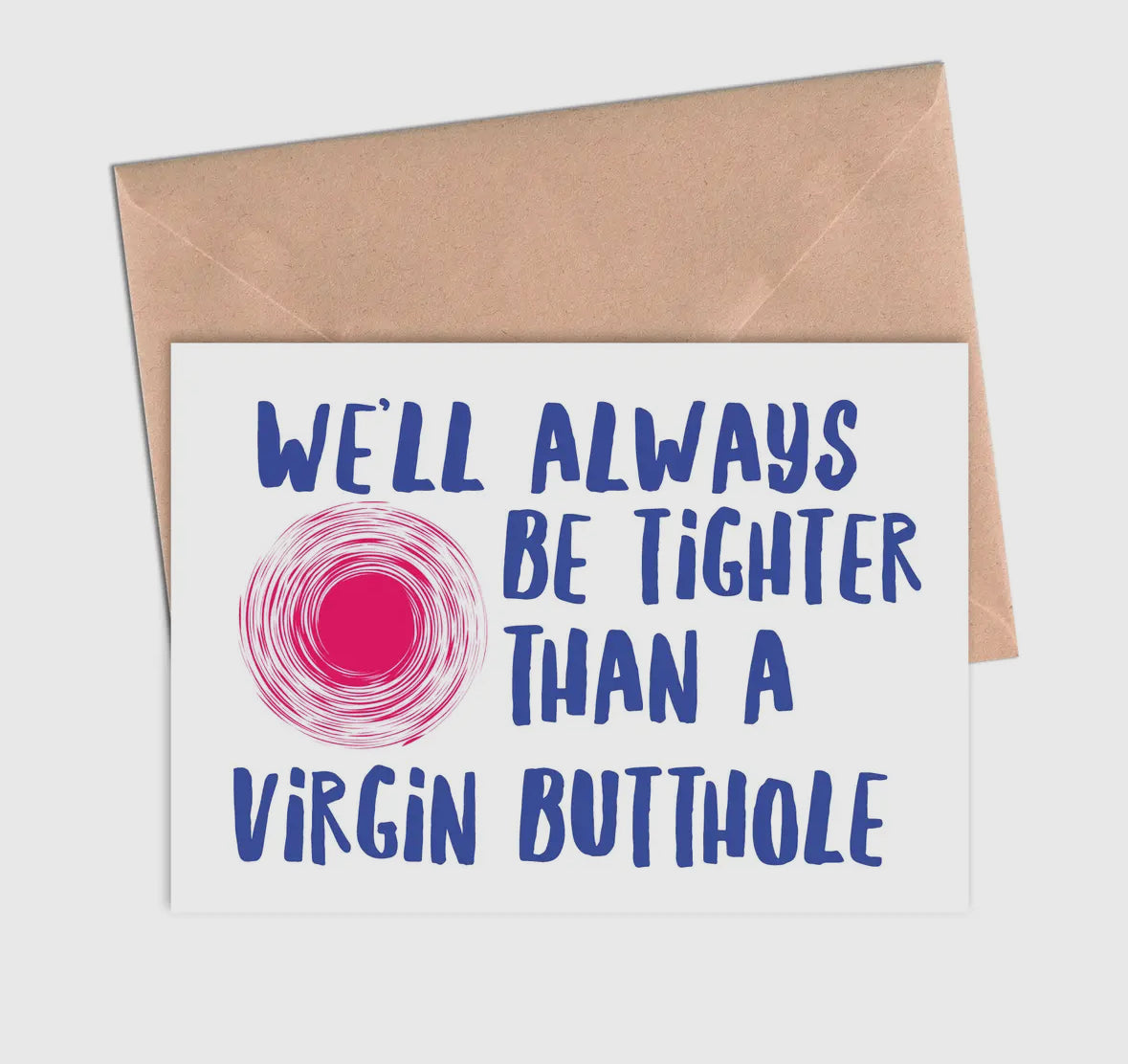 Virgin Butthole Card-Cards-Crimson and Clover Studio-The Silo Boutique, Women's Fashion Boutique Located in Warren and Grand Forks North Dakota