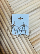 Wire Hoop Hook Drop Earrings-Earrings-Fame-The Silo Boutique, Women's Fashion Boutique Located in Warren and Grand Forks North Dakota