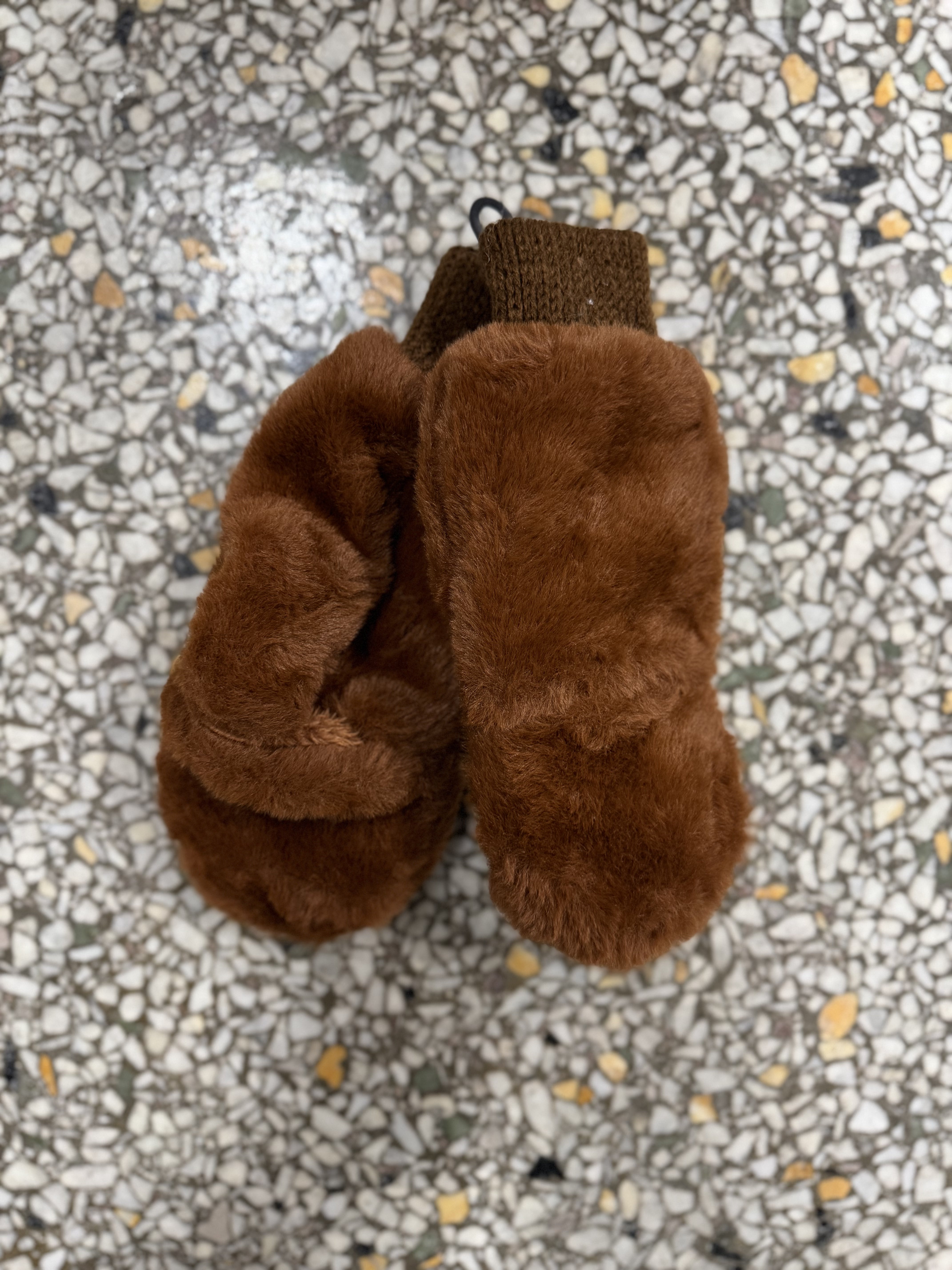 Solid Faux Fur Mittens-Gloves & Mittens-fashion city-The Silo Boutique, Women's Fashion Boutique Located in Warren and Grand Forks North Dakota