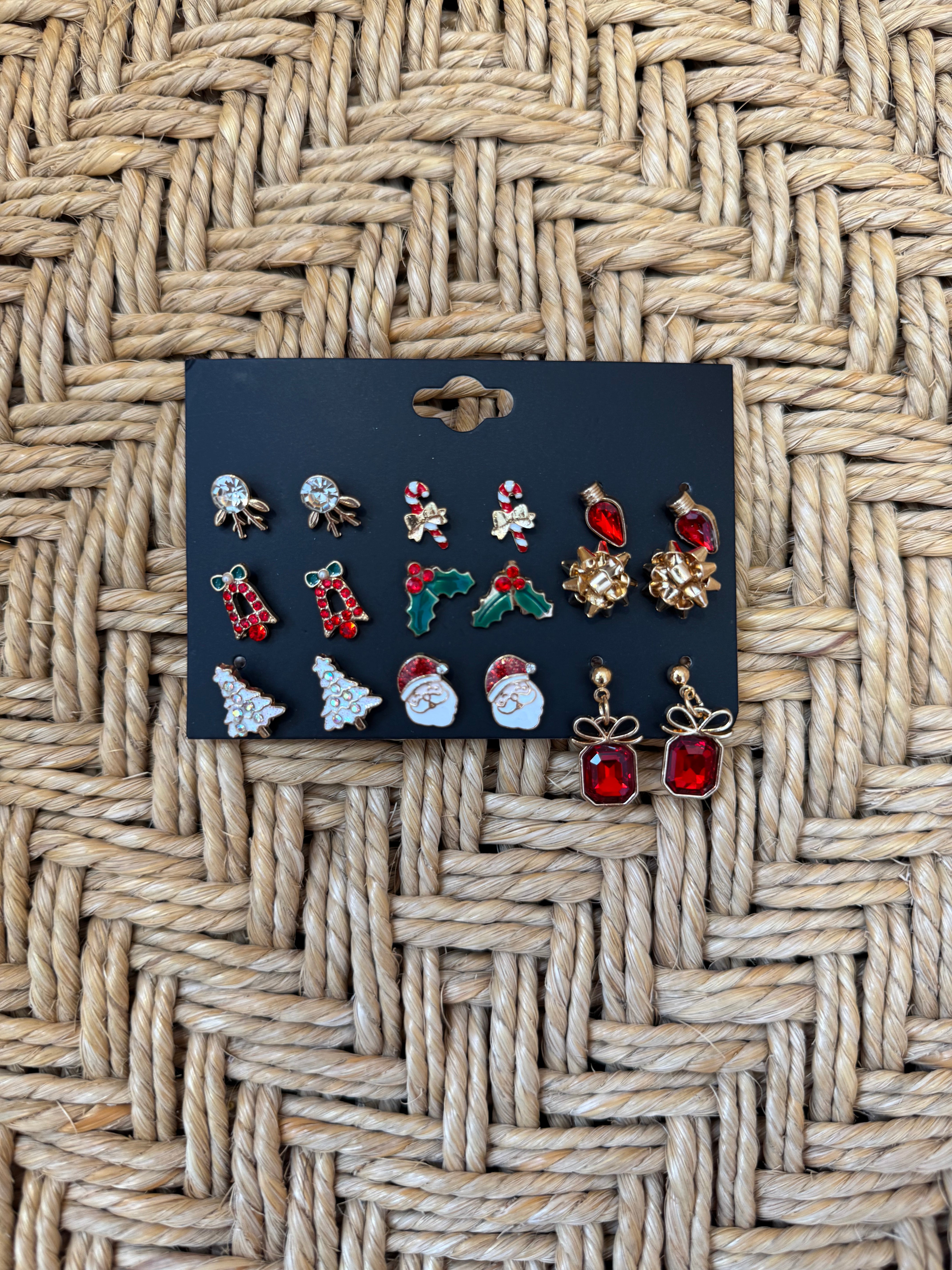 Mix Up Christmas Earring Set-Earrings-city-The Silo Boutique, Women's Fashion Boutique Located in Warren and Grand Forks North Dakota