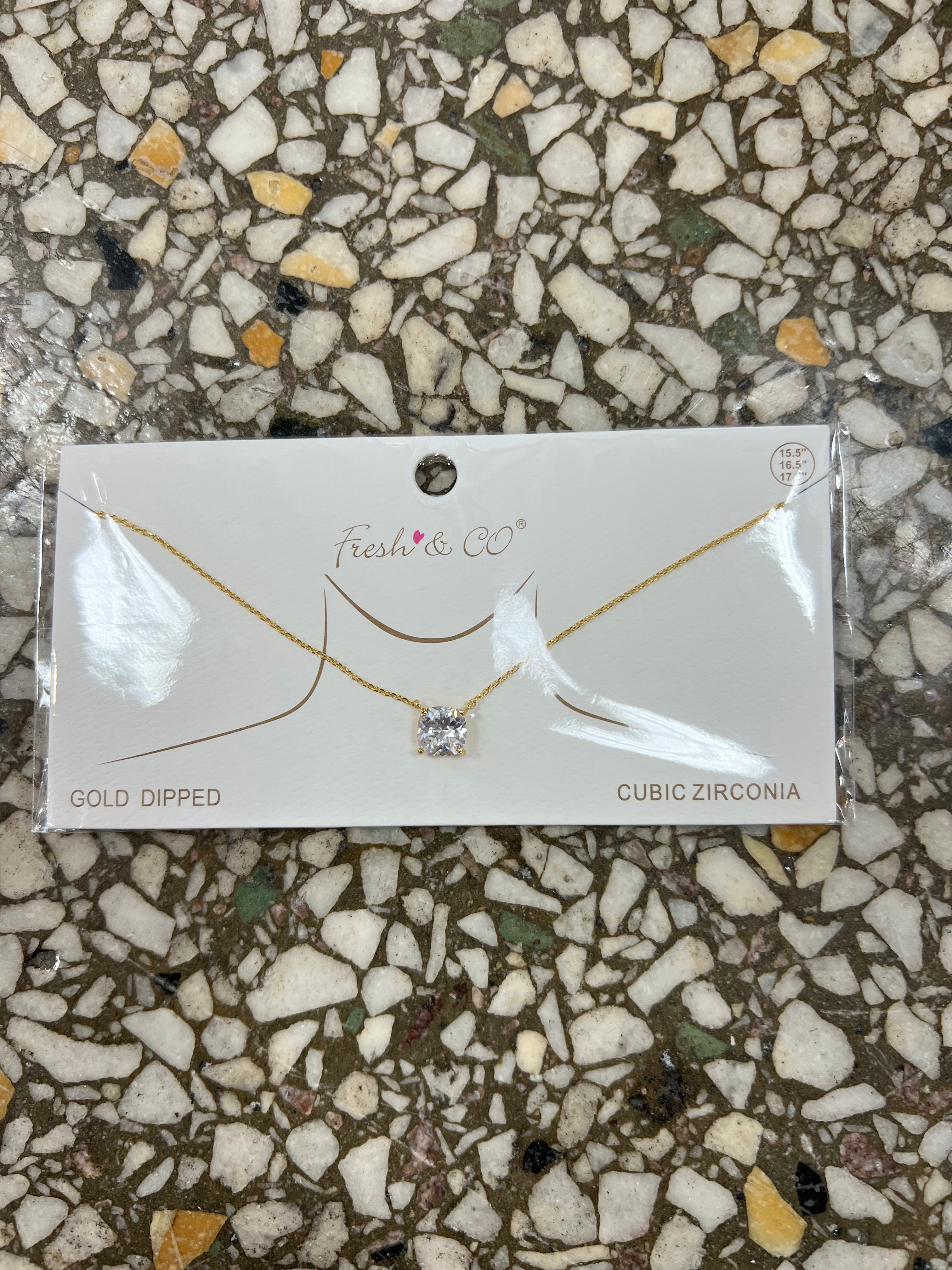 Cubic Necklace-Necklaces-Avenue Zoe-The Silo Boutique, Women's Fashion Boutique Located in Warren and Grand Forks North Dakota